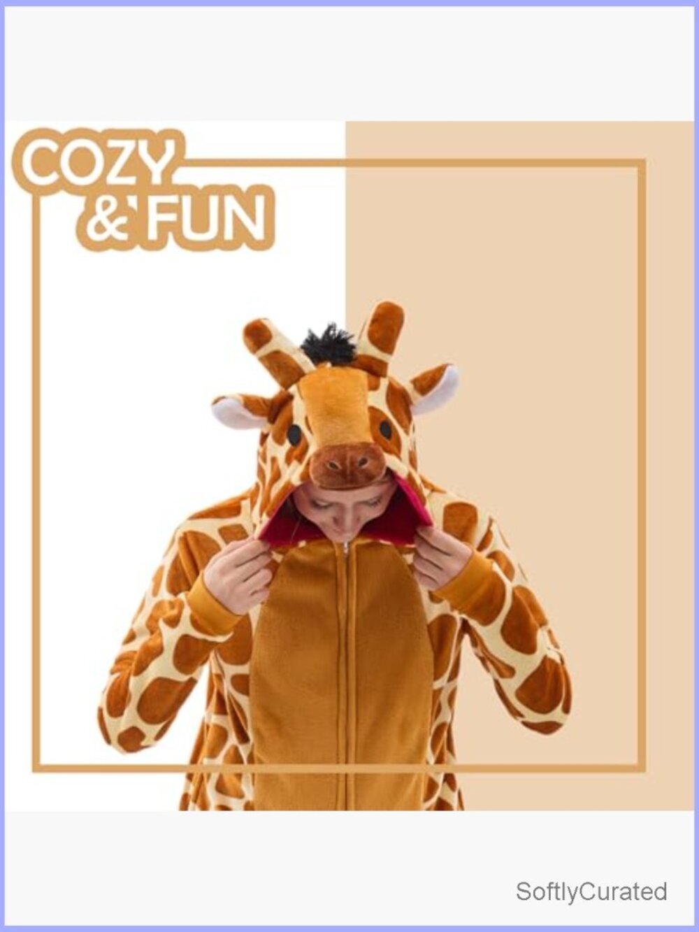 Unisex Adult Onesie Pajama Animal One Piece Sleepwear - Picture 5 of 7